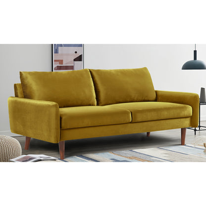 Divano in velluto con gambe affusolate US Pride Furnitirue da 70''W