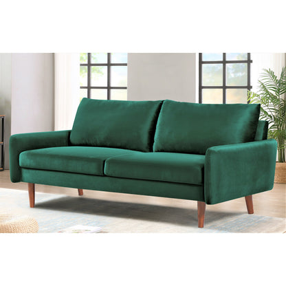 Divano in velluto con gambe affusolate US Pride Furnitirue da 70''W