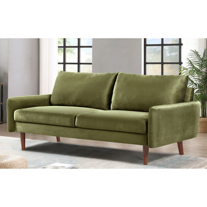 Divano in velluto con gambe affusolate US Pride Furnitirue da 70''W