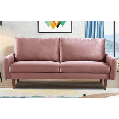 Divano in velluto con gambe affusolate US Pride Furnitirue da 70''W