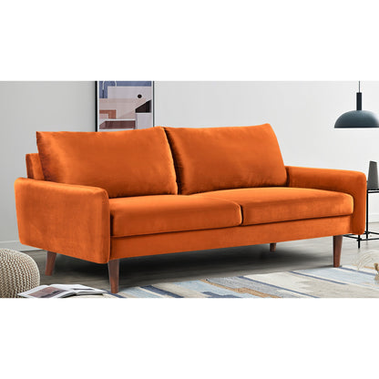 Divano in velluto con gambe affusolate US Pride Furnitirue da 70''W
