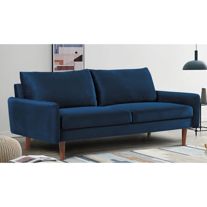 Divano in velluto con gambe affusolate US Pride Furnitirue da 70''W