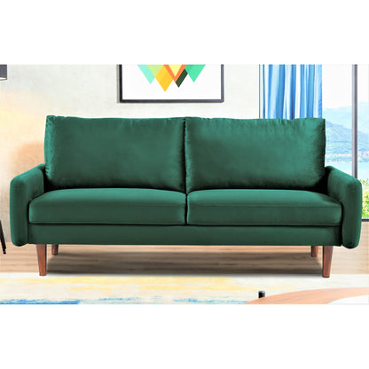 Divano in velluto con gambe affusolate US Pride Furnitirue da 70''W