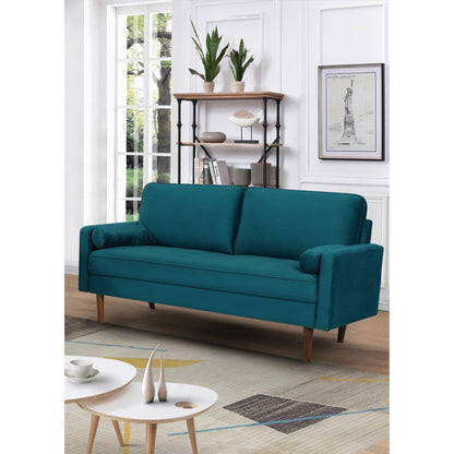 Divano in velluto con gambe affusolate US Pride Furnitirue da 70''W