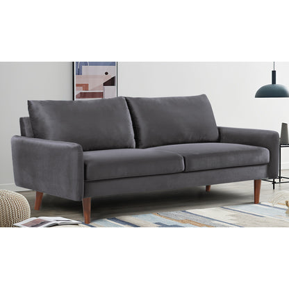 Divano in velluto con gambe affusolate US Pride Furnitirue da 70''W