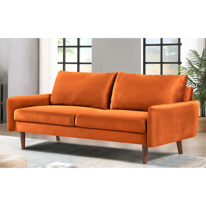 Divano in velluto con gambe affusolate US Pride Furnitirue da 70''W