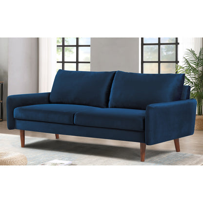 Divano in velluto con gambe affusolate US Pride Furnitirue da 70''W