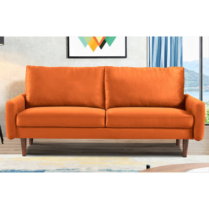 Divano in velluto con gambe affusolate US Pride Furnitirue da 70''W