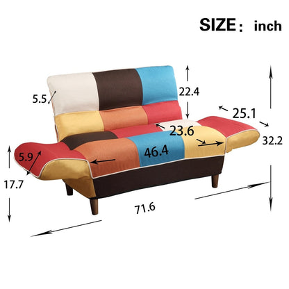 Divano letto colorato U_STYLE per piccoli spazi