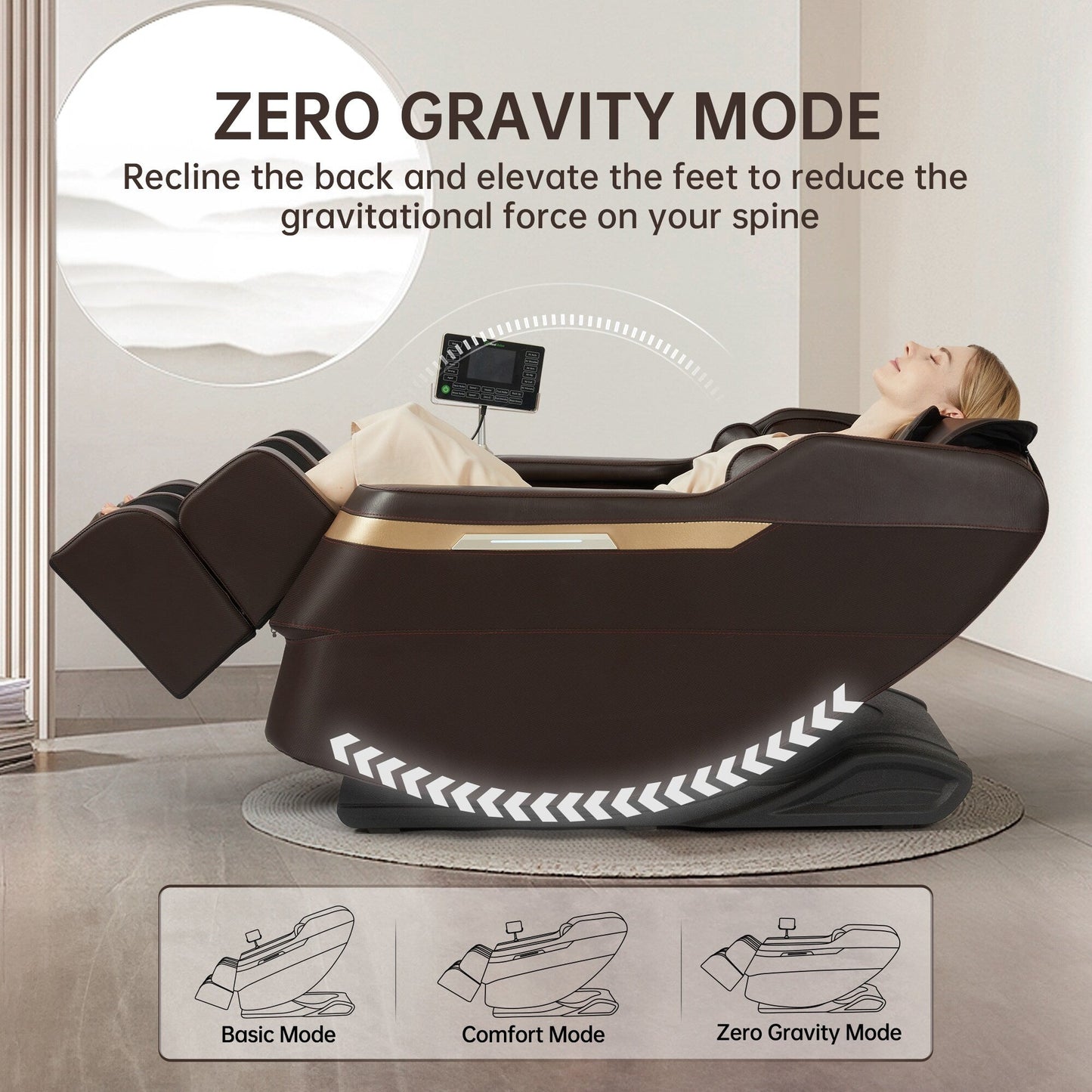 Poltrona massaggiante riscaldata Ukuowu Favor-BS02 per tutto il corpo con modalità gravità zero e lettore musicale Bluetooth