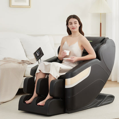 Poltrona massaggiante riscaldata Ukuowu Favor-BS04 per tutto il corpo con modalità gravità zero e lettore musicale Bluetooth