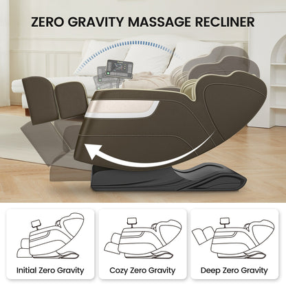 Poltrona massaggiante riscaldata Ukuowu Favor-BS04 per tutto il corpo con modalità gravità zero e lettore musicale Bluetooth