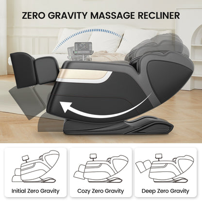 Poltrona massaggiante riscaldata Ukuowu Favor-BS04 per tutto il corpo con modalità gravità zero e lettore musicale Bluetooth