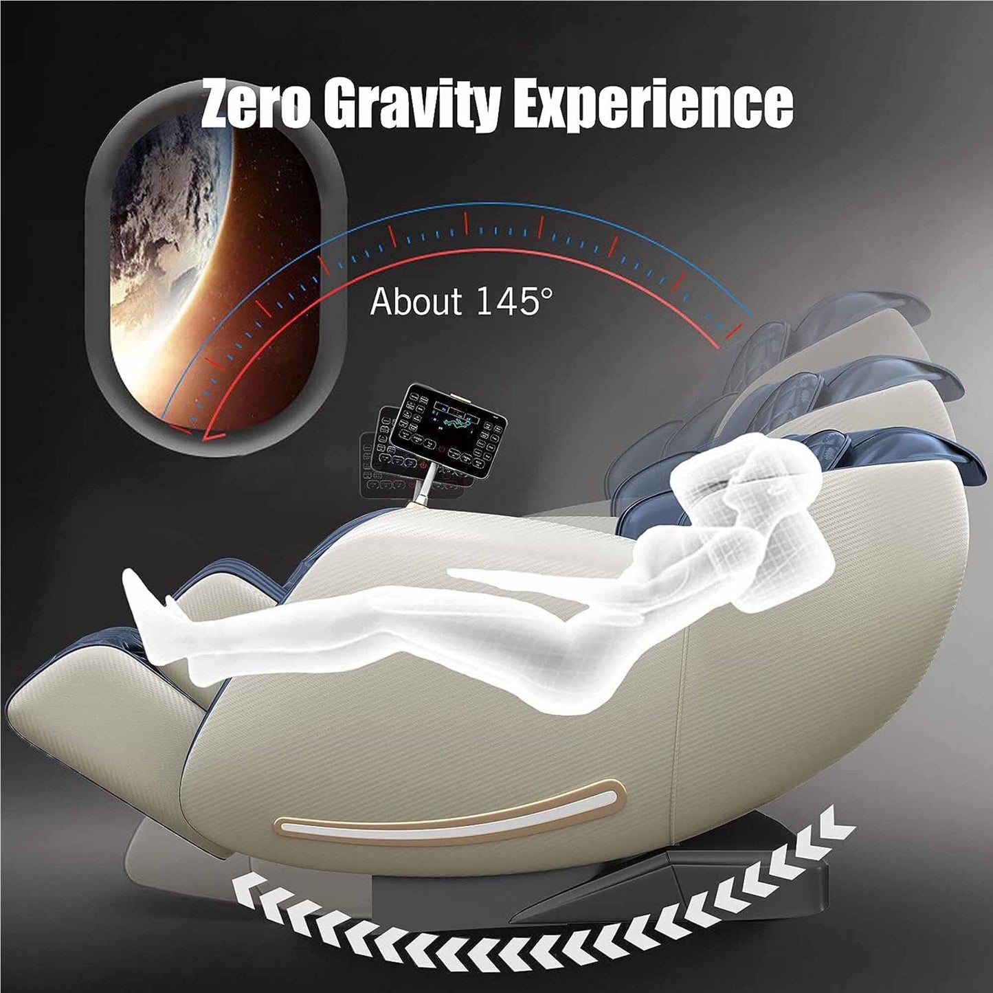 La nuovissima poltrona massaggiante Ukuowu con gravità zero per tutto il corpo, SL Track, scansione corporea e riscaldamento