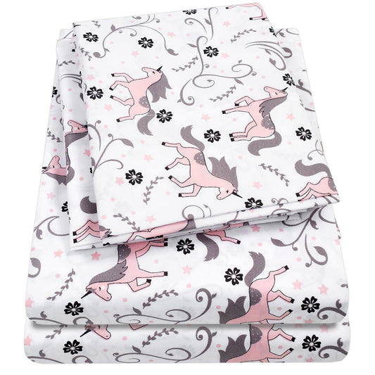 Set di lenzuola Unicorns di Sweet Home Collection