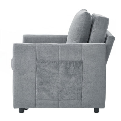 Divano letto imbottito trasformabile