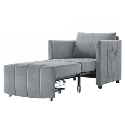 Divano letto imbottito trasformabile