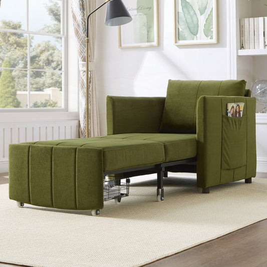 Divano letto imbottito trasformabile