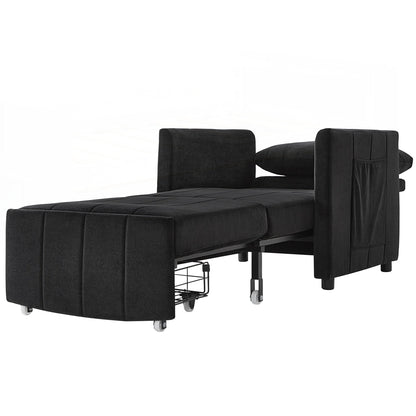 Divano letto imbottito trasformabile
