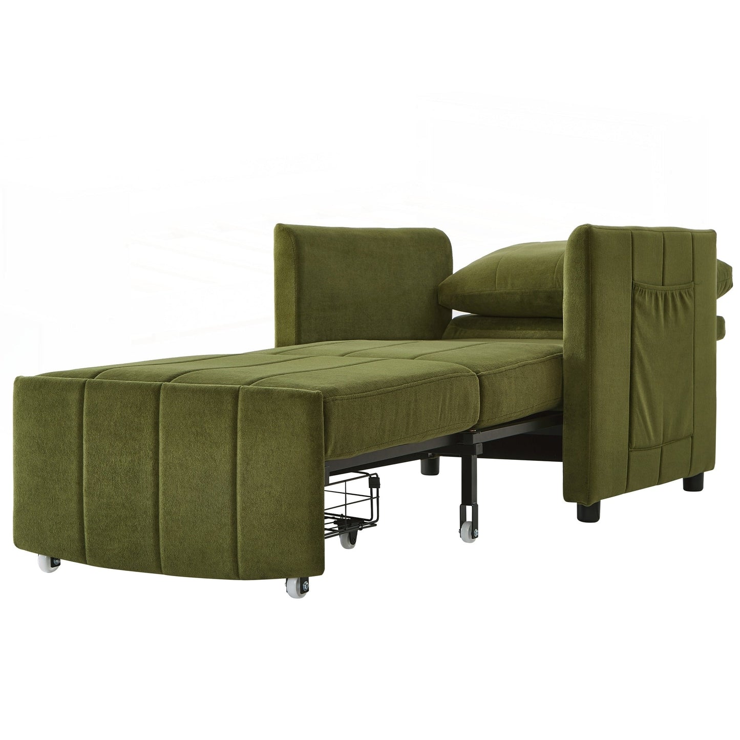 Divano letto imbottito trasformabile