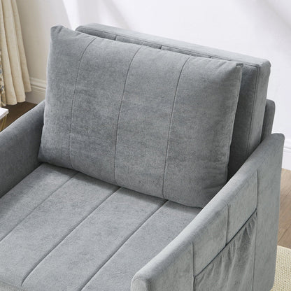 Divano letto imbottito trasformabile