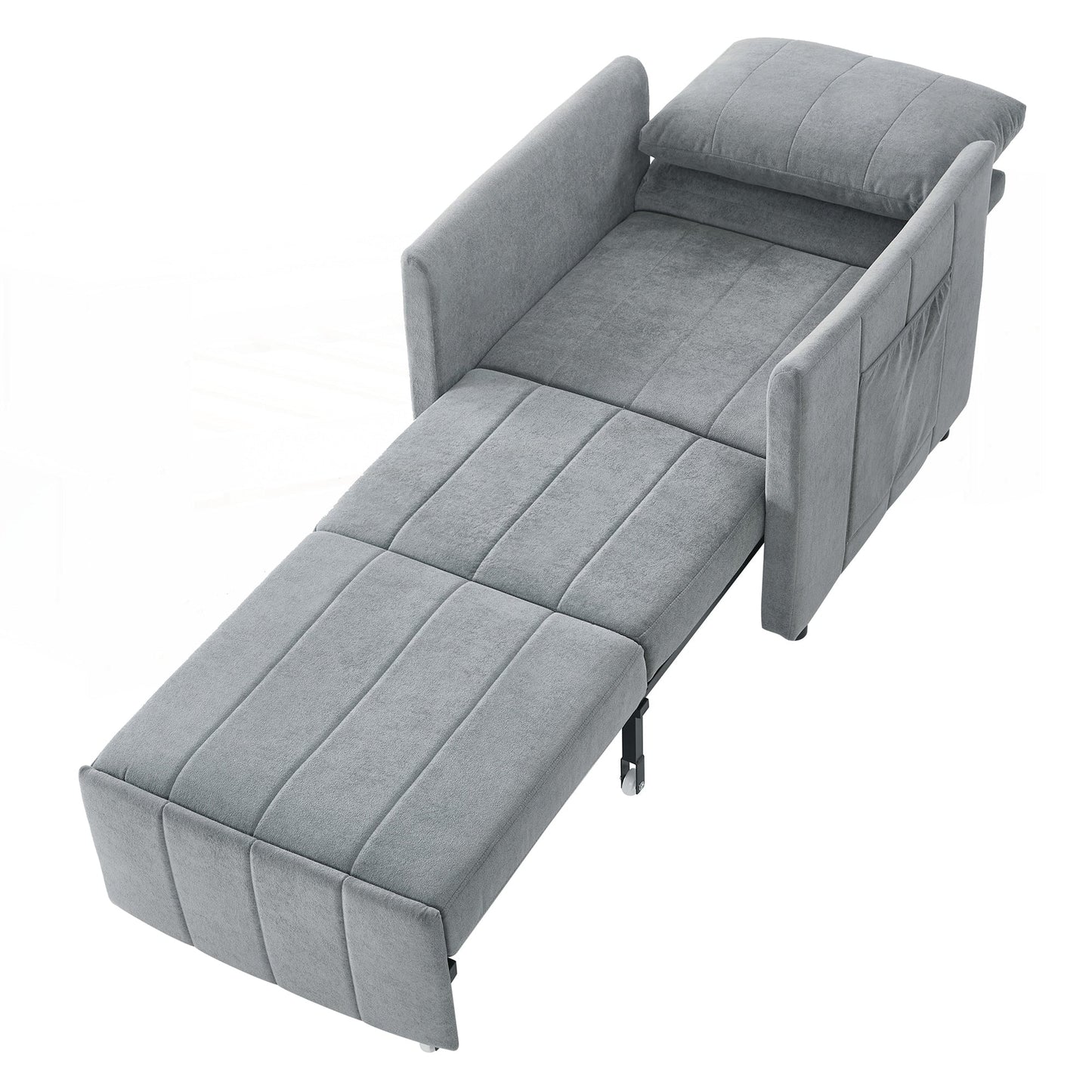 Divano letto imbottito trasformabile