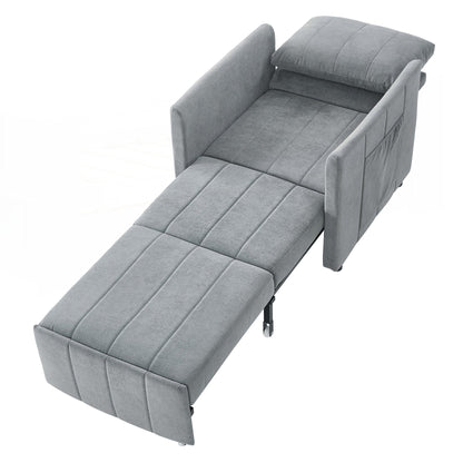 Divano letto imbottito trasformabile