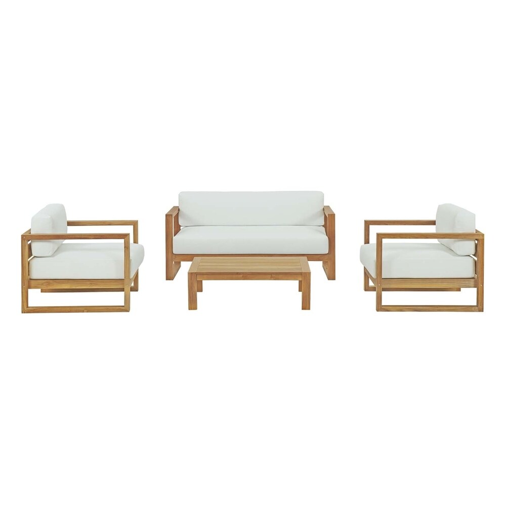 Set da esterno Upland in teak da 4 pezzi