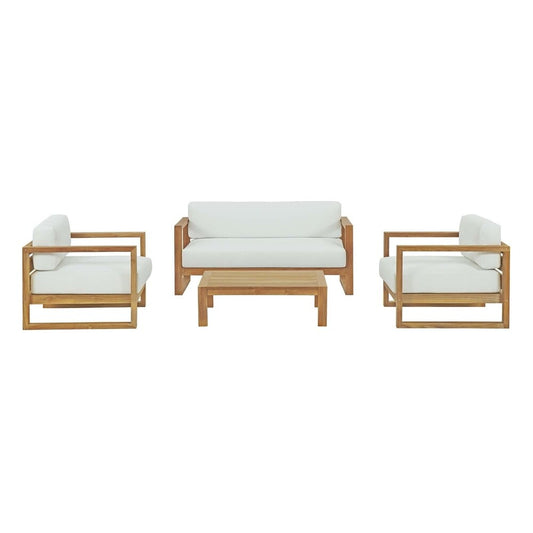 Set da esterno Upland in teak da 4 pezzi