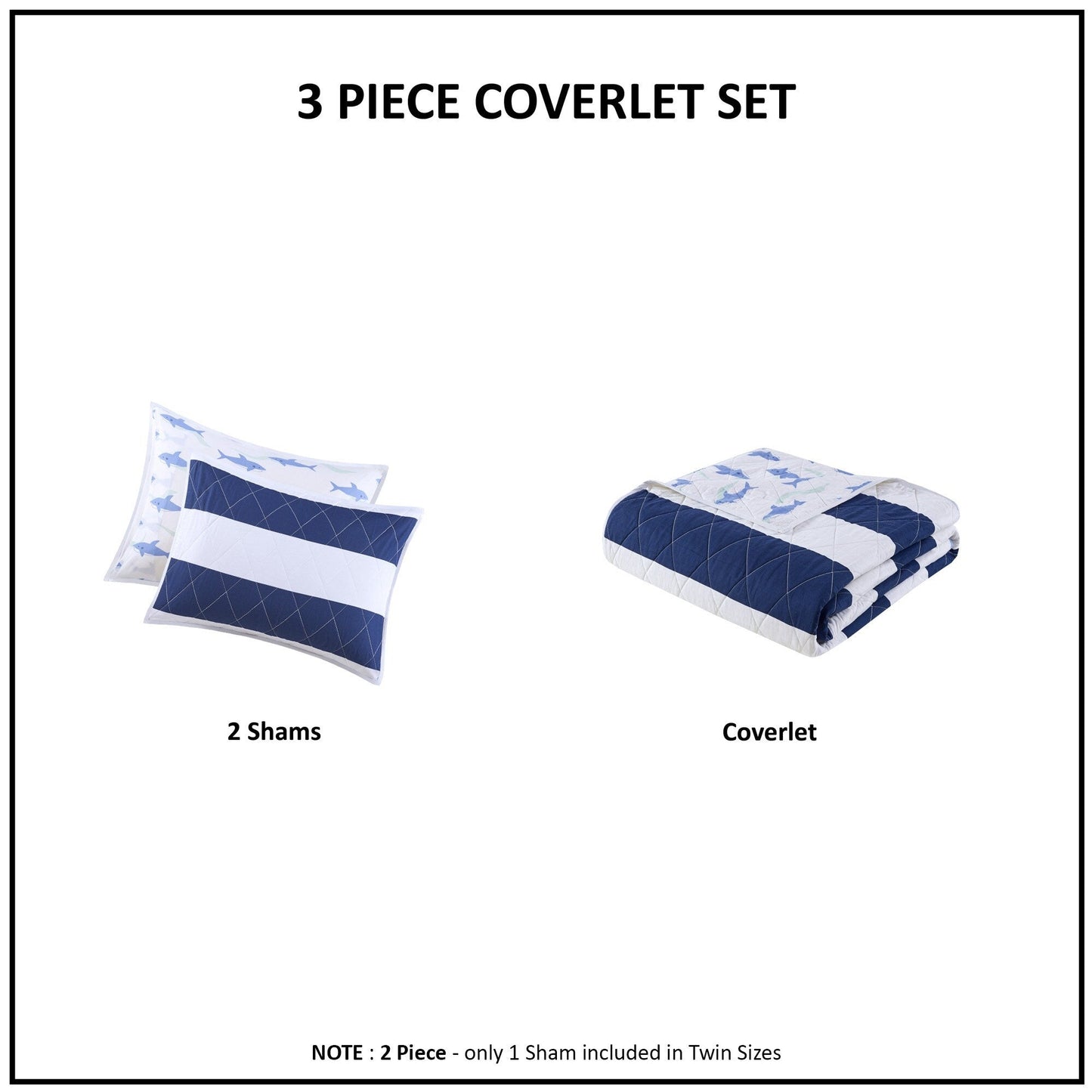 Set trapunta reversibile a righe Dakota Cotton Cabana di Urban Habitat Kids