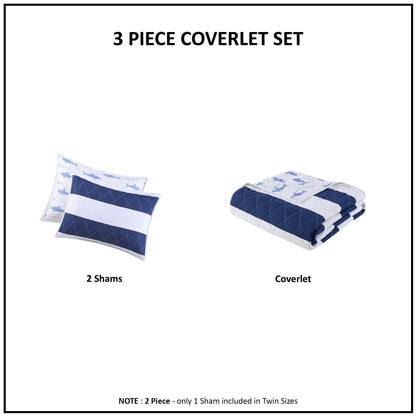 Set trapunta reversibile a righe Dakota Cotton Cabana di Urban Habitat Kids