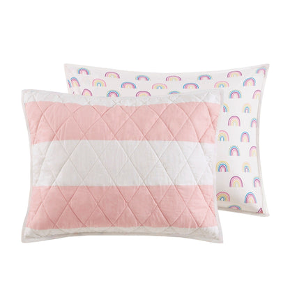 Set trapunta reversibile a righe Dakota Cotton Cabana di Urban Habitat Kids