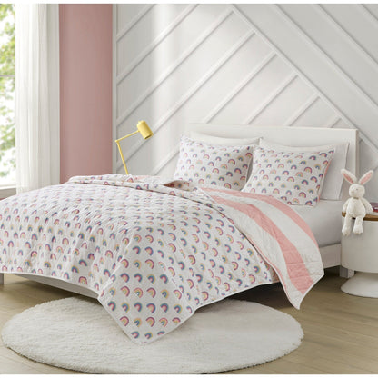 Set trapunta reversibile a righe Dakota Cotton Cabana di Urban Habitat Kids