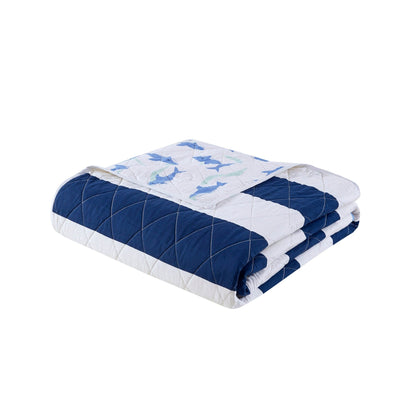 Set trapunta reversibile a righe Dakota Cotton Cabana di Urban Habitat Kids
