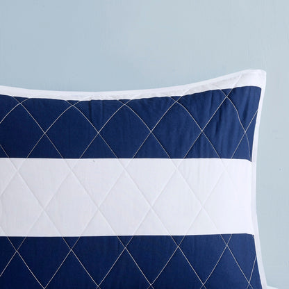 Set trapunta reversibile a righe Dakota Cotton Cabana di Urban Habitat Kids