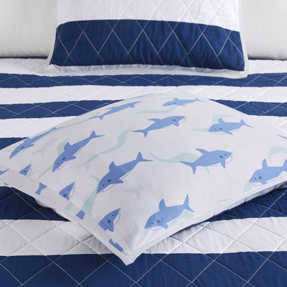 Set trapunta reversibile a righe Dakota Cotton Cabana di Urban Habitat Kids