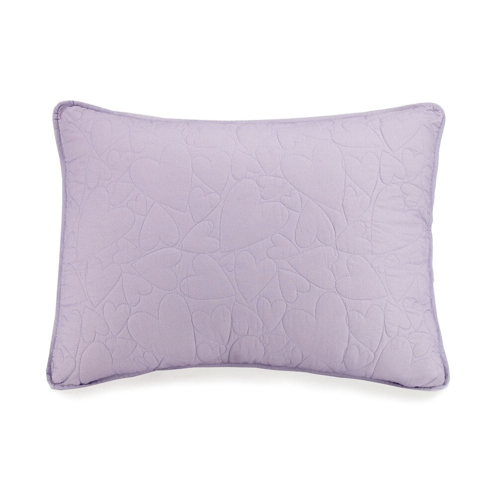 Set trapunta in cotone a forma di cuore Urban Playground con 2 cuscini decorativi