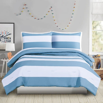 Set copripiumino reversibile Lavelle blu/bianco Urban Playground