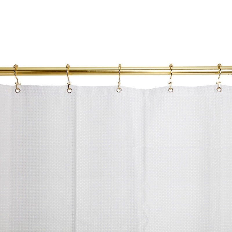 Ganci per tenda da doccia a doppio rullo piatto Utopia Alley Deco, oro