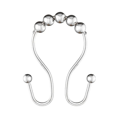 Ganci per tenda da doccia con doppio rullo a sfera in acciaio inox Utopia Alley, set da 12