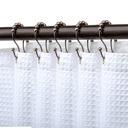 Ganci per tenda da doccia con doppio rullo a sfera in acciaio inox Utopia Alley, set da 12