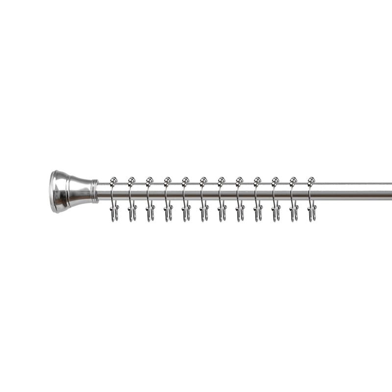 Ganci per tenda da doccia con doppio rullo a sfera in acciaio inox Utopia Alley, set da 12