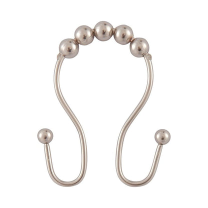 Ganci per tenda da doccia con doppio rullo a sfera in acciaio inox Utopia Alley, set da 12