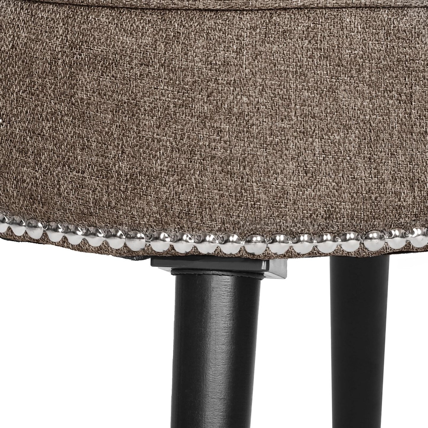 Sedia da trucco VEIKOUS con schienale basso e gambe in legno - 17,3 x 15,7 x 25,1