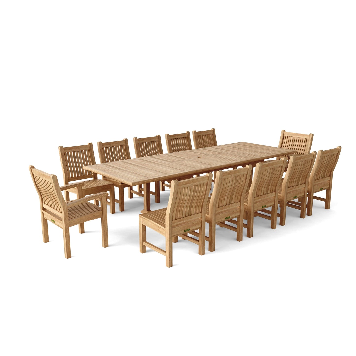 Set da pranzo rettangolare Valencia Sahara da 13 pezzi