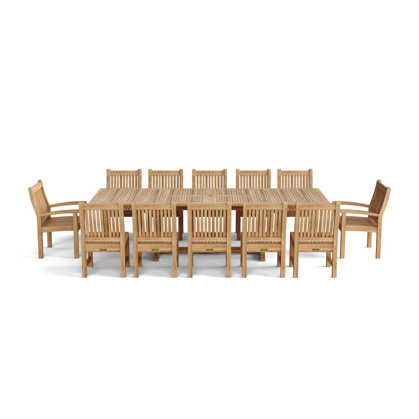 Set da pranzo rettangolare Valencia Sahara da 13 pezzi