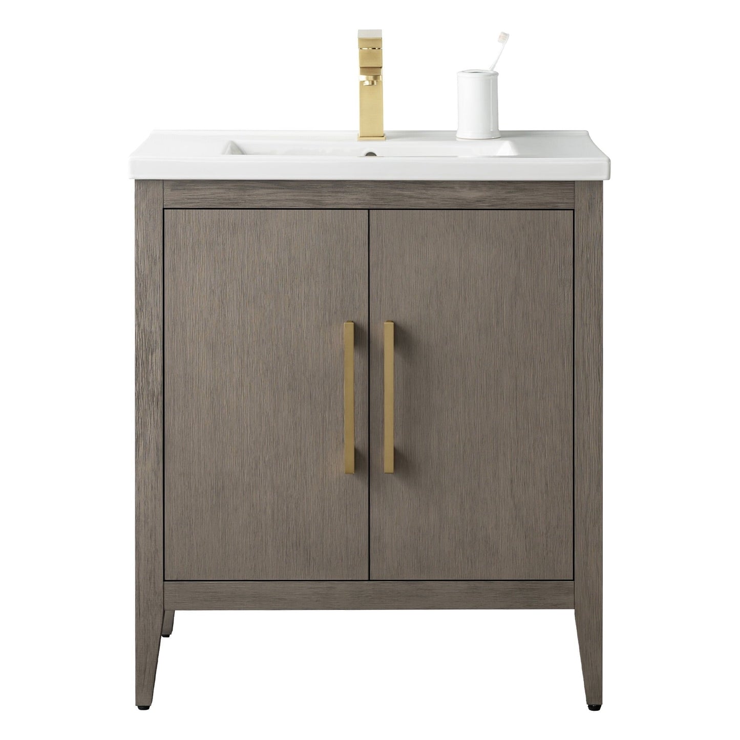 Mobiletto per lavabo da bagno Vanity Art 20 o 24 o 30 con piano in ceramica