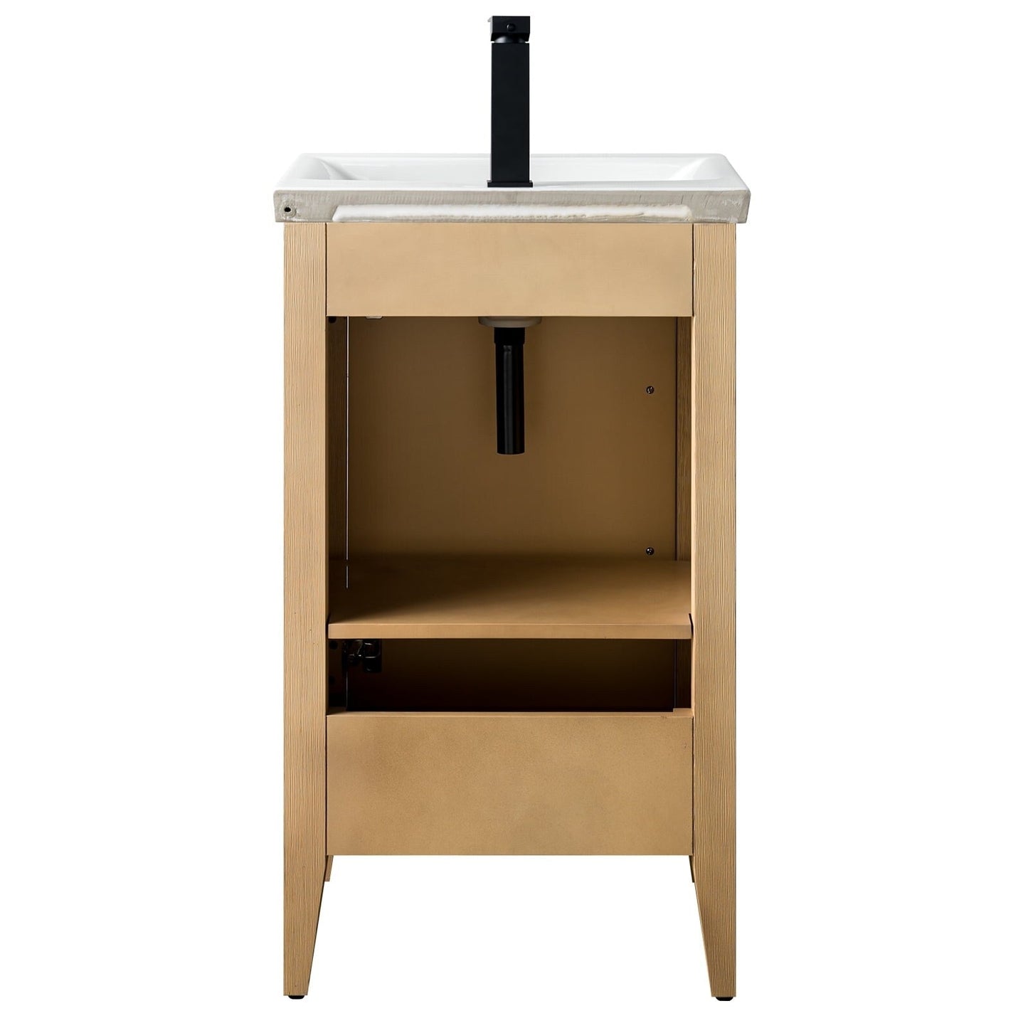 Mobiletto per lavabo da bagno Vanity Art 20 o 24 o 30 con piano in ceramica