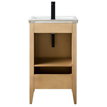 Mobiletto per lavabo da bagno Vanity Art 20 o 24 o 30 con piano in ceramica