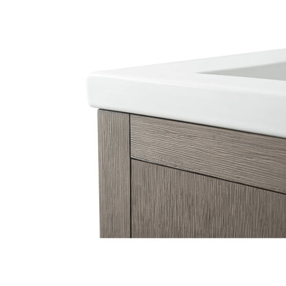 Mobiletto per lavabo da bagno Vanity Art 20 o 24 o 30 con piano in ceramica
